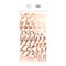 12 Packs: 235 ct. (2,820 total) Rose Gold Handwritten Alphabet Stickers by Recollections™